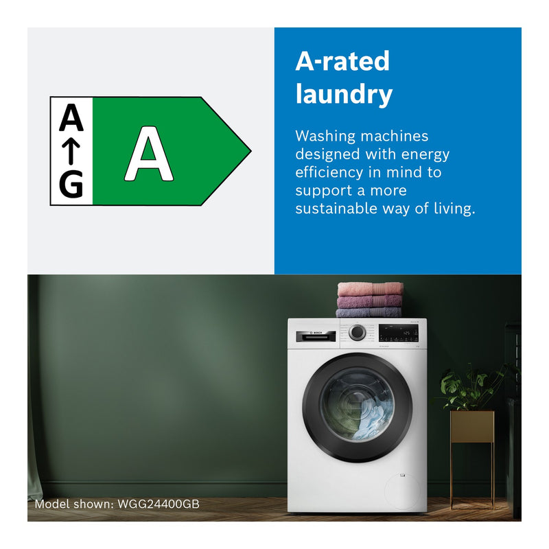 Grade A Bosch Series 6 WGG254Z0GB Freestanding 10KG 1400 Spin Washing Machine White