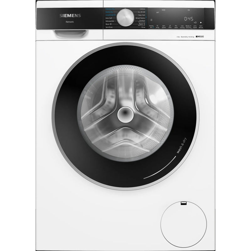Grade B Siemens iQ500 iDos WN54G1A1GB Freestanding 10.5/6KG 1400 Spin Washer Dryer White