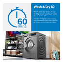 Grade A Bosch WNA134U8GB Freestanding 8/5KG 1400 Spin Washer Dryer White