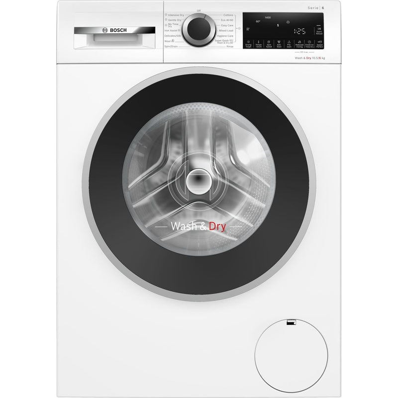 Grade A Bosch Series 6 WNG25401GB Freestanding 10.5/6KG 1400 Spin Washer Dryer White