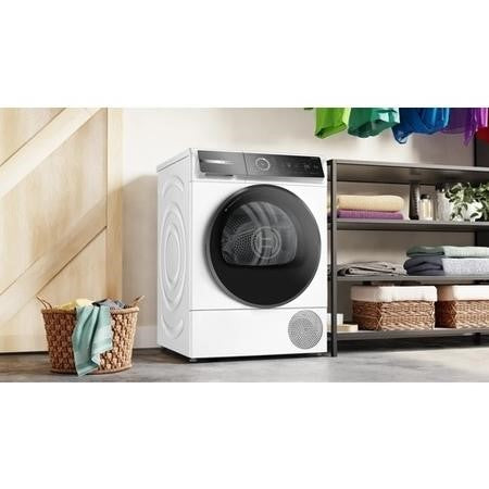 Grade B Bosch Series 8 WQB246C9GB Freestanding Heat Pump 9KG Tumble Dryer White