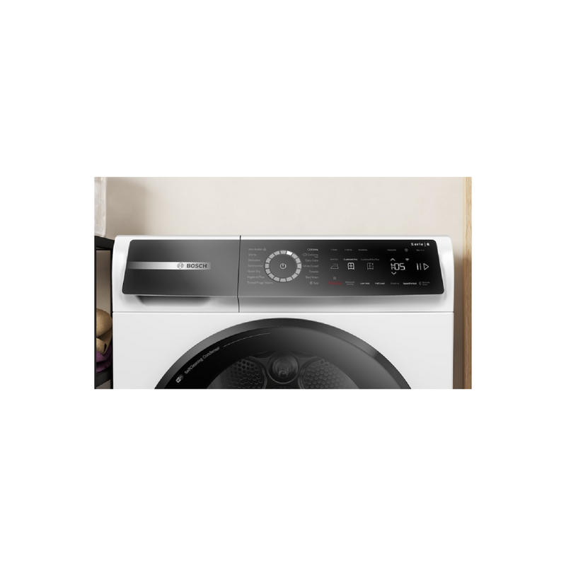 Grade B Bosch Series 8 WQB246C9GB Freestanding Heat Pump 9KG Tumble Dryer White