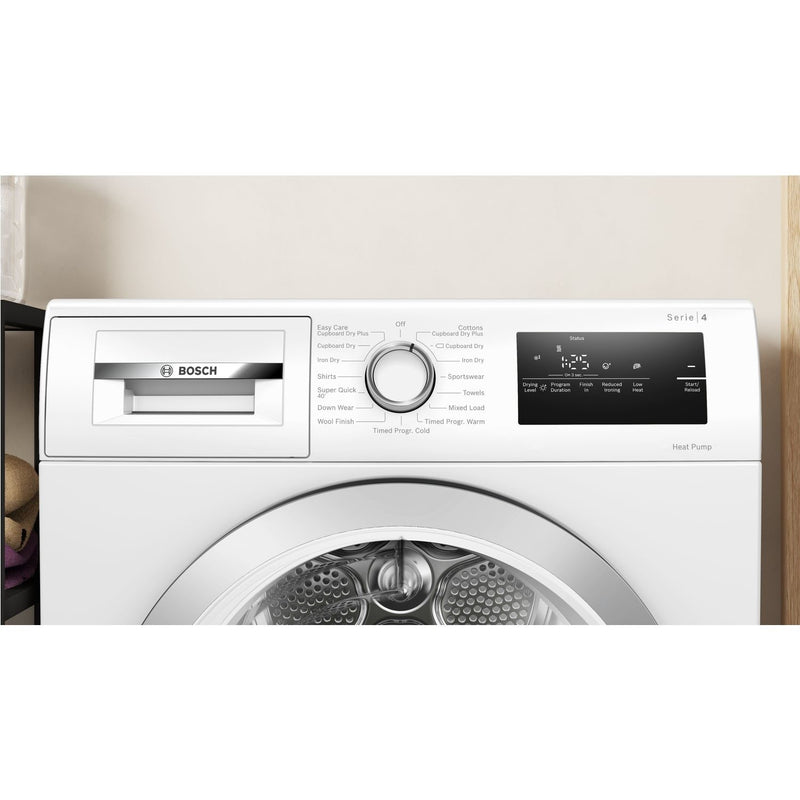 Grade C Bosch Series 4 WTH85223GB Freestanding Heat Pump 8KG Tumble Dryer White