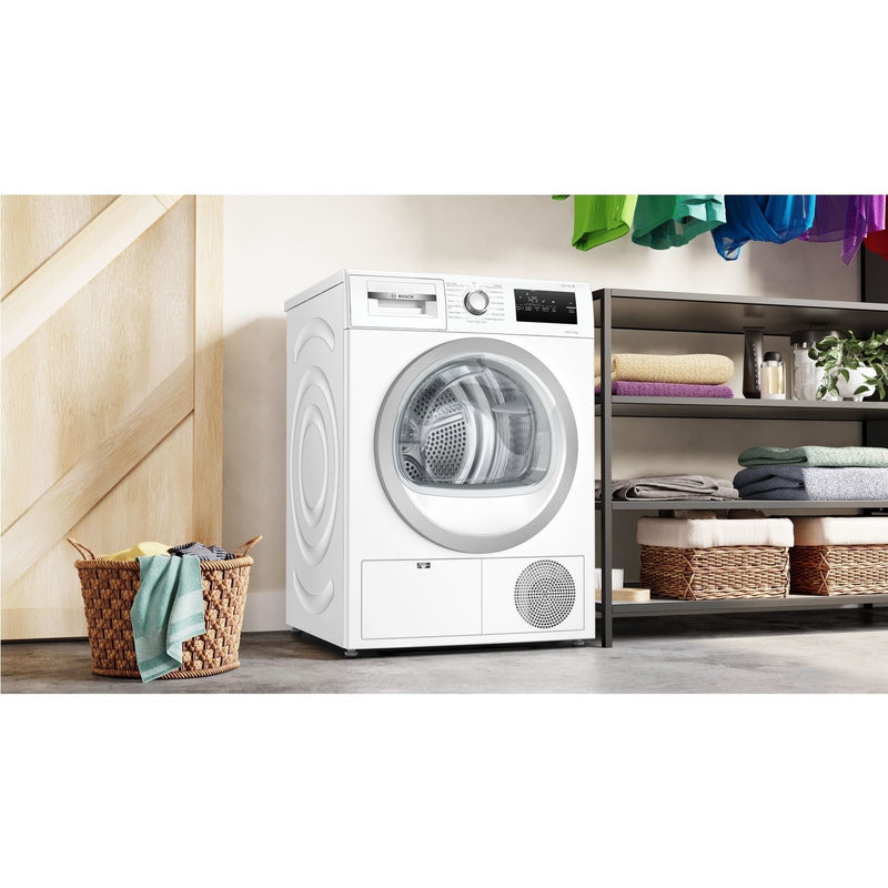 Grade C Bosch Series 4 WTH85223GB Freestanding Heat Pump 8KG Tumble Dryer White