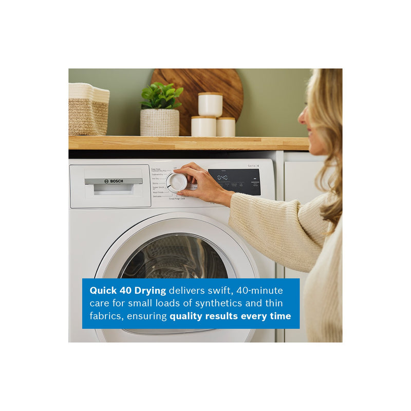 Grade B Bosch Series 4 Wth85225gb Freestanding Heat Pump 8KG Tumble Dryer White