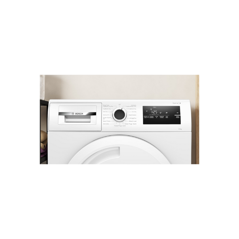 Grade B Bosch Series 4 WTN83202GB Freestanding Condenser 8KG Tumble Dryer White