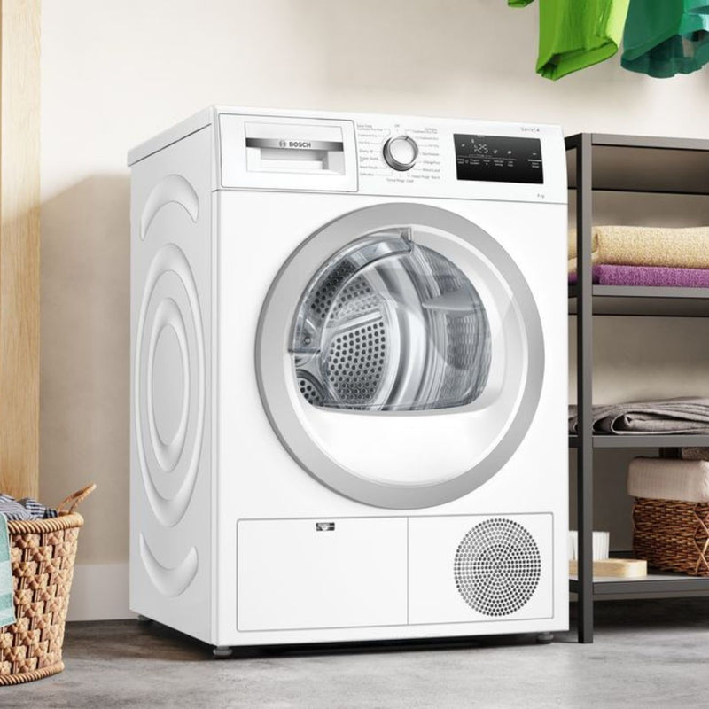 Grade A Bosch Series 4 WTN83203GB Freestanding Condenser 8KG Tumble Dryer White