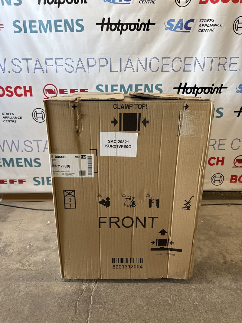 Grade A Bosch KUR21VFE0G Series 4 Built-Under Larder Fridge