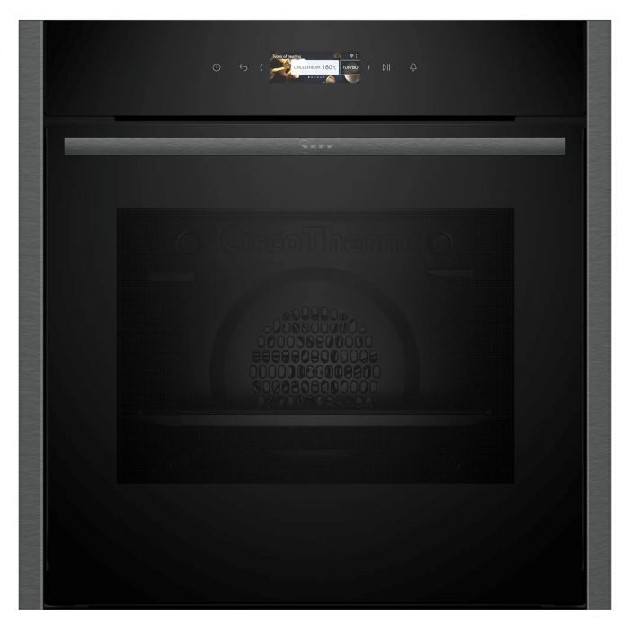 Grade A Neff B24CR31G0B N70 Built-In Electric Single Oven - Graphite