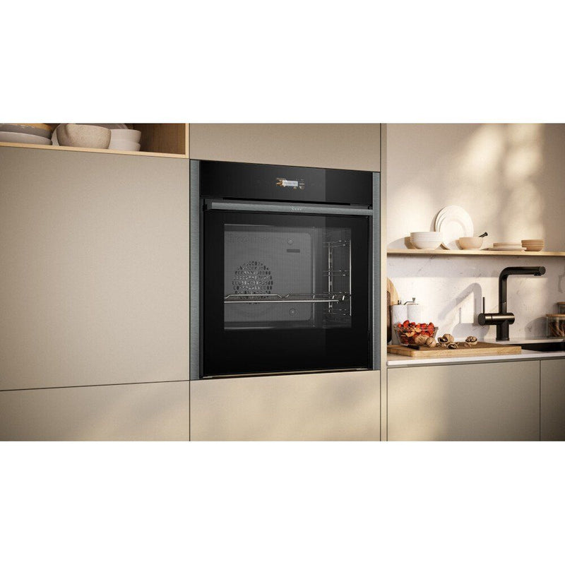 Grade A Neff N70 Slide & Hide B54CR31G0B 71L Electric Oven – Graphite Grey