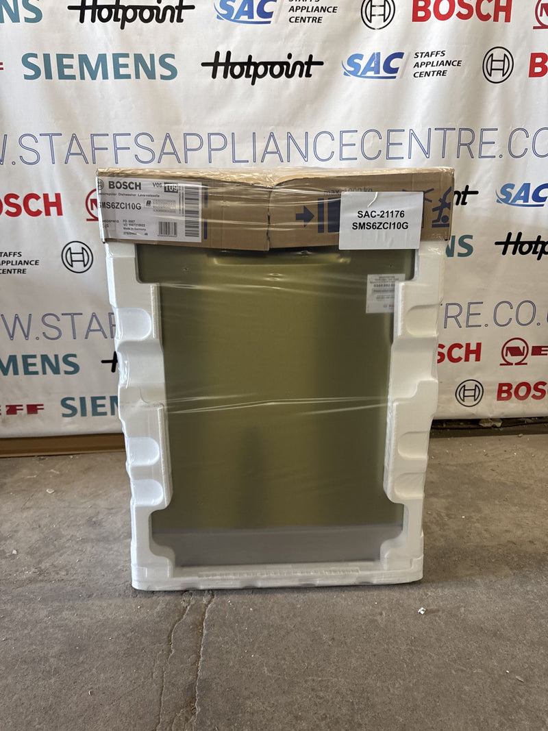 Grade A Bosch SMS6ZCI10G Series 6 Dishwasher 14 Place Settings - Stainless Steel
