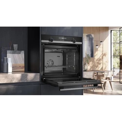 Grade A Siemens HB537GBS3B iQ500 Built-In Electric Single Oven - Stainless Steel