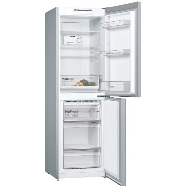 Grade B Bosch KGN34NLEAG Series 2 No Frost 50/50 Fridge Freezer - Stainless Steel