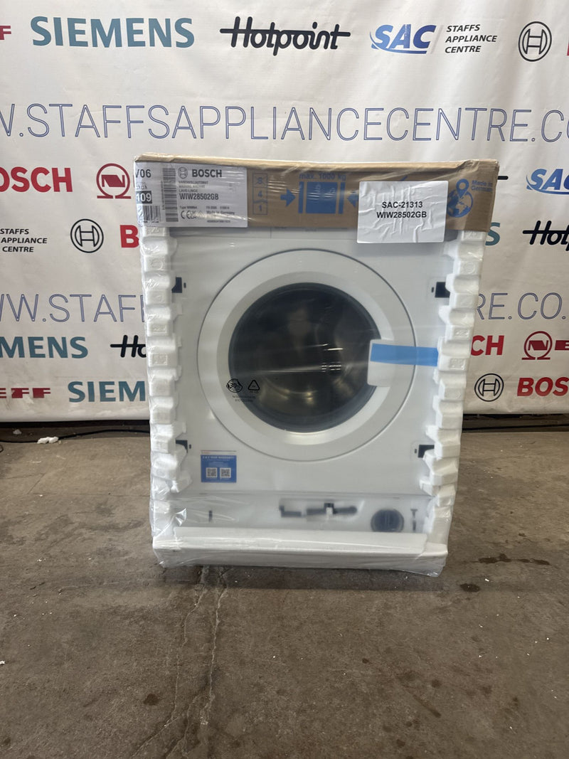 Grade A BOSCH Series 8 WIW28502GB Integrated 8kg 1400 Spin Washing Machine