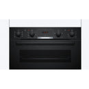 Grade A Bosch MBA533BB3B Series 4 Built-In Electric Double Oven - Black