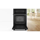 Grade A Bosch MBA533BB3B Series 4 Built-In Electric Double Oven - Black