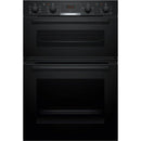 Grade A Bosch MBA533BB3B Series 4 Built-In Electric Double Oven - Black
