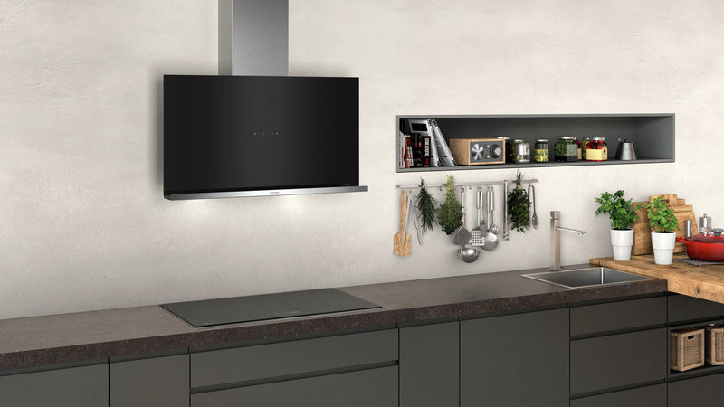 Grade A Neff D95FRM1S0B N70 90cm Chimney Cooker Hood - Black
