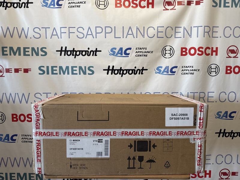 Grade A Bosch Series 4 DFS097A51B Telescopic Cooker Hood