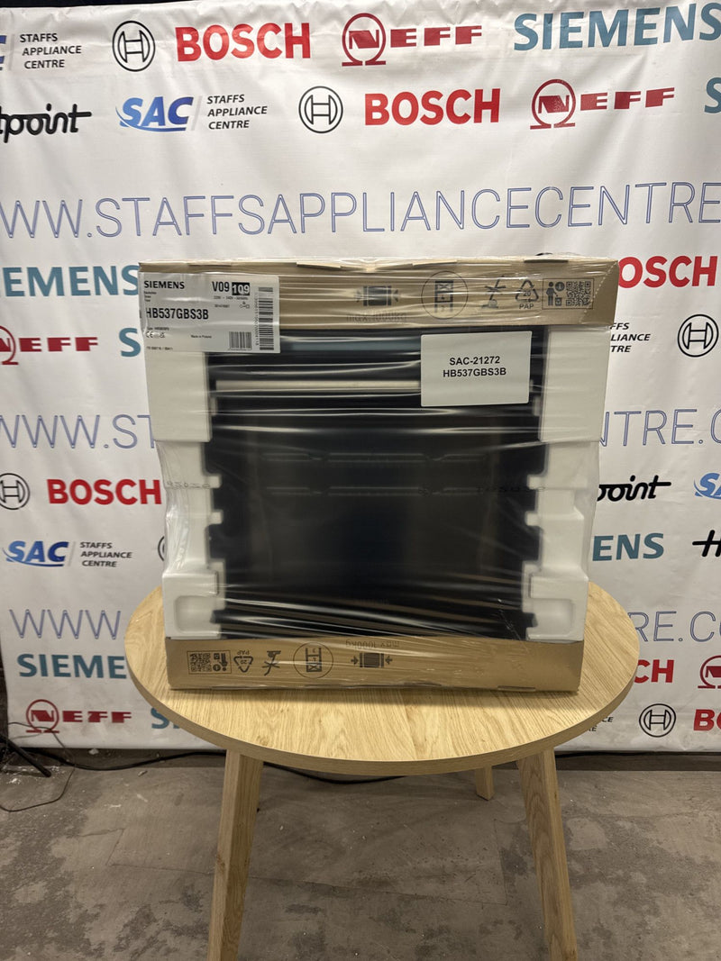 Grade A Siemens HB537GBS3B iQ500 Built-In Electric Single Oven - Stainless Steel