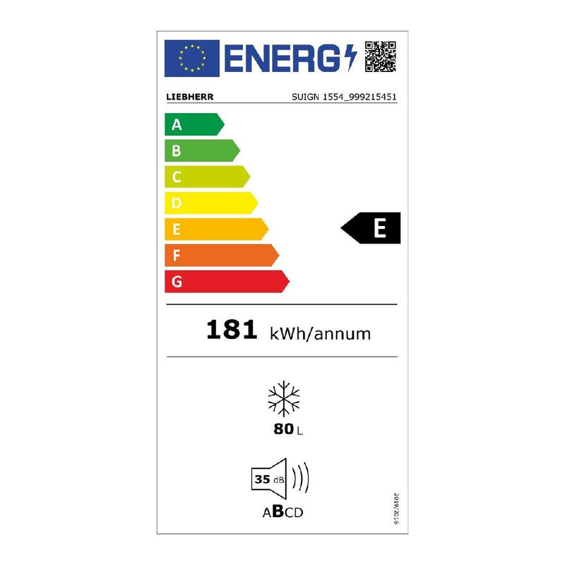 Liebherr - SUIGN 1554 Premium NoFrost Under-Worktop Freezer For Integrated Use