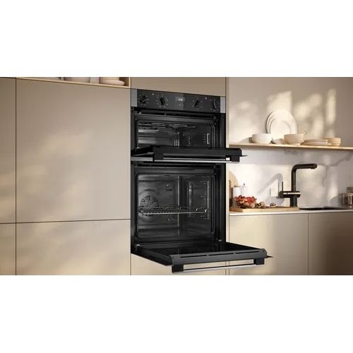 Grade A Neff U1ACE2AN3B N50 Built-In Electric Double Oven - Stainless Steel