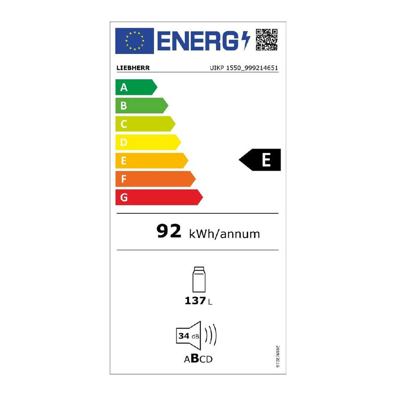 Liebherr - UIKP 1550 Premium Under-Worktop Refrigerator For Integrated Use