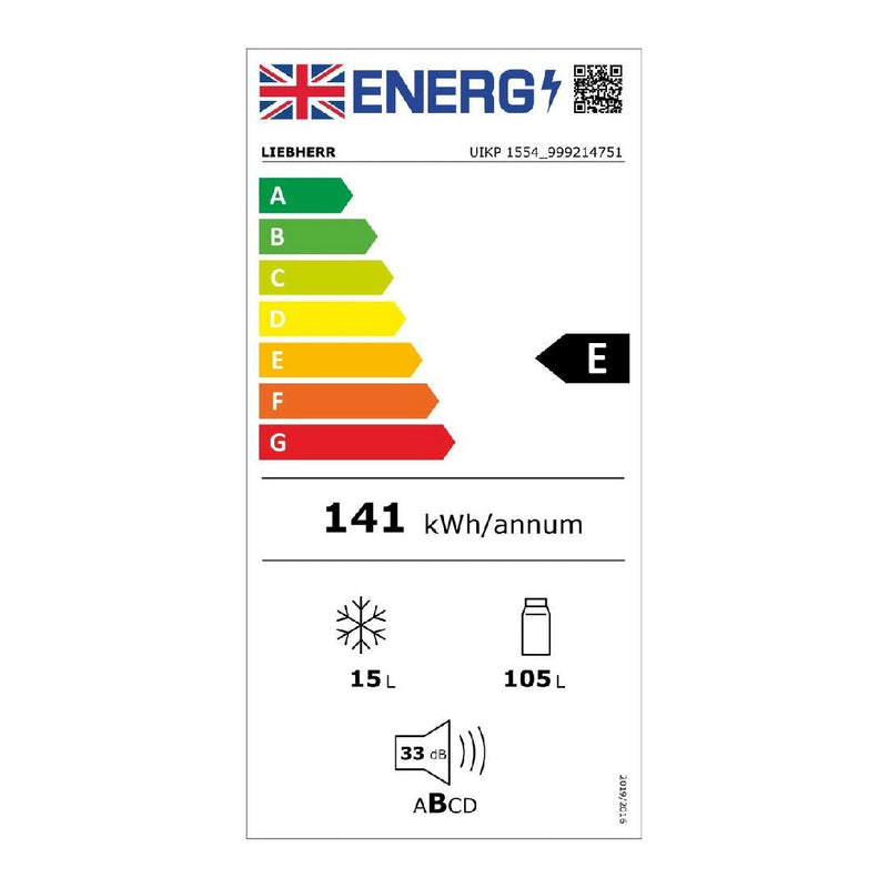 Liebherr - UIKP 1554 Premium Under-Worktop Refrigerator For Integrated Use