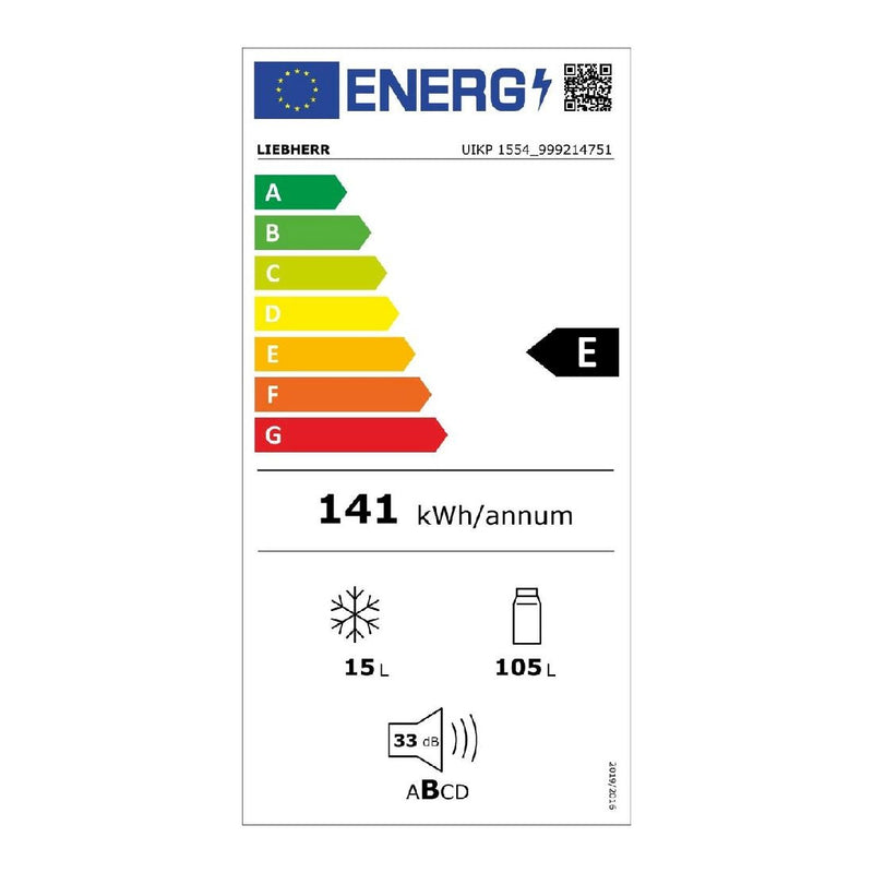 Liebherr - UIKP 1554 Premium Under-Worktop Refrigerator For Integrated Use