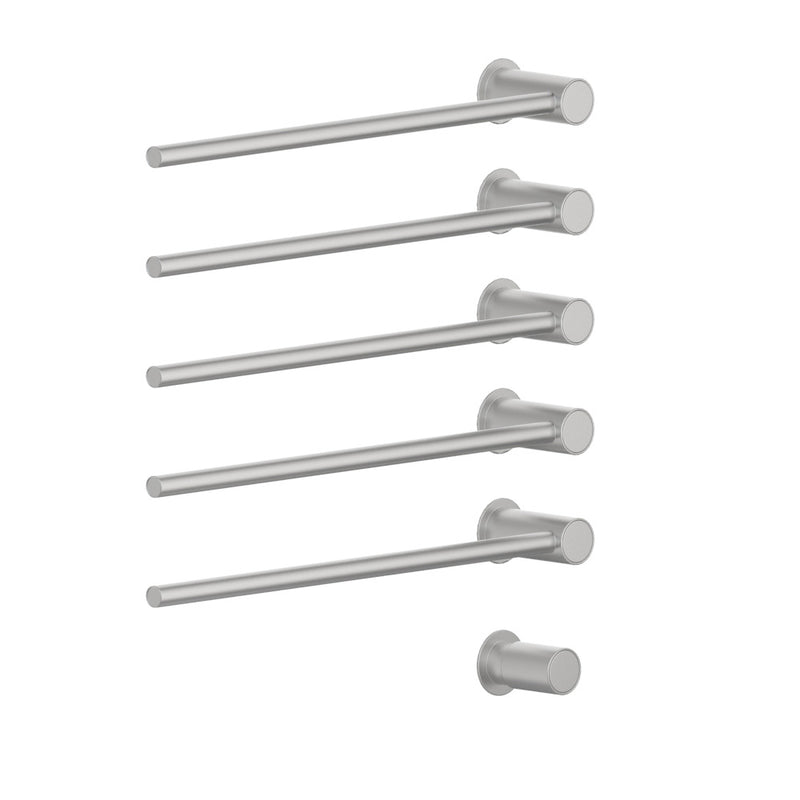 Vola T39EL/5 Flush-Mounted Towel Warmer for Electrical Connection with Heating Rods stainless steel-T39EL/5-40