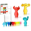 GLASS MARKERS PARTY PEOPLE SET OF 12 - ASSORTED - Vacu Vin  1886060