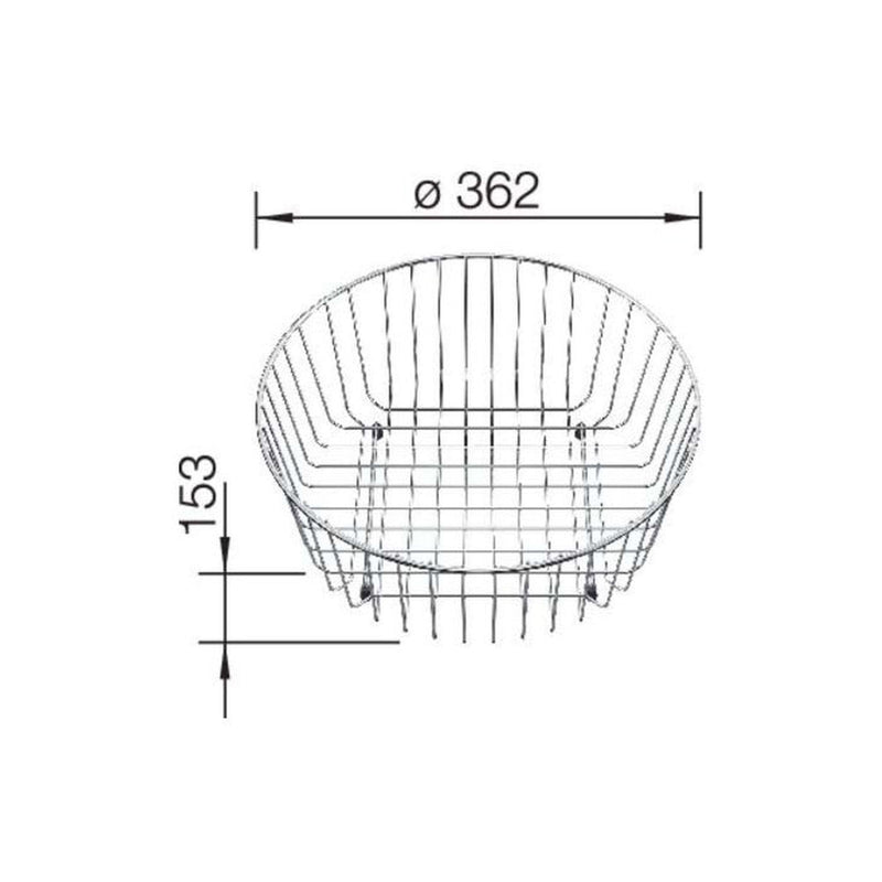 Blanco Stainless Steel Crockery Basket Ø 36.5 Cm - Ideali