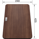 Blanco Universal Walnut Compound Bridge Chopping Board Compatible With Jaron Xl 6 S-If - Ideali