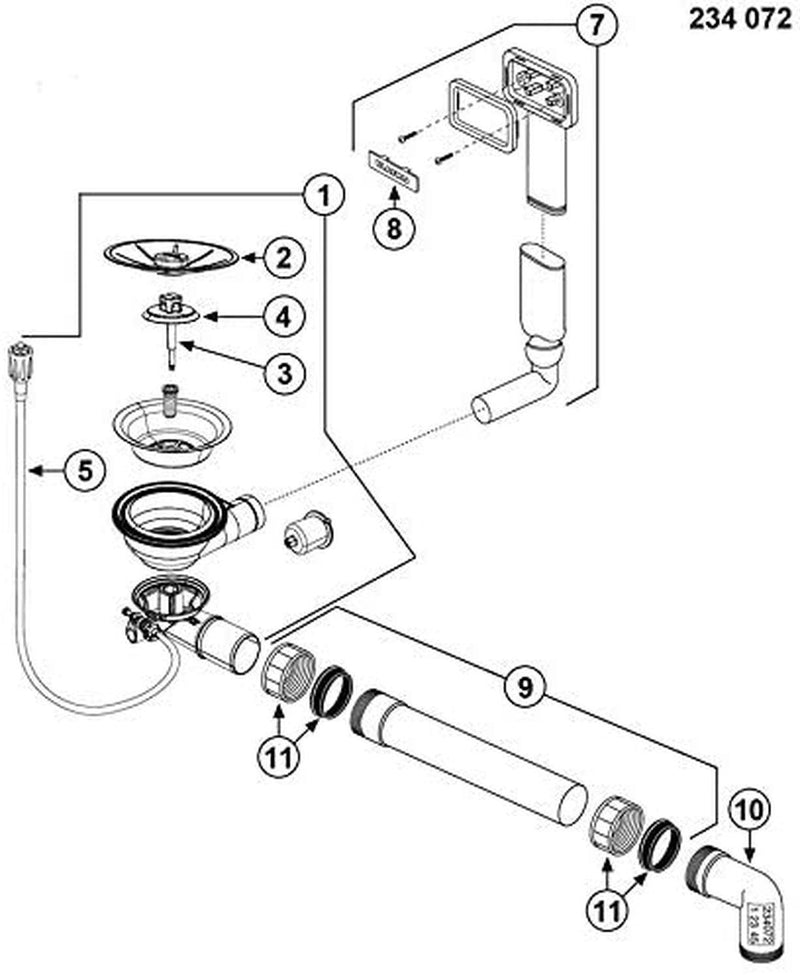 Blanco Infino® Retrofit Set For Infino® Waste System, With Comfort Remote Pull Knob, Plastic - Ideali