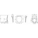 Villeroy & Boch Toilet Seat For Subway 2.0 Wall-Mounted Washdown Toilet Combi-Pack 5614L4R1 V9903101 - Ideali