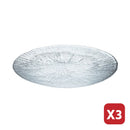 Japanese Restaurants Professional use Glass Round Plate (3 pcs)