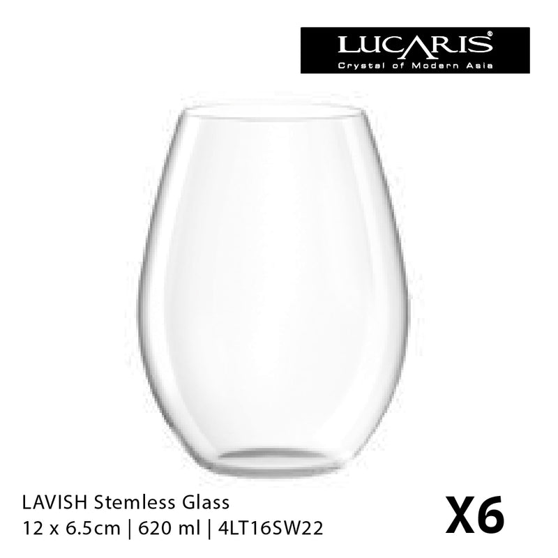 625ml Lavish Stemless Glass (6 pieces)