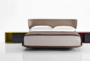 B&B Italia Alys Bed - LY180 - Saddle Leather 280 - Ideali