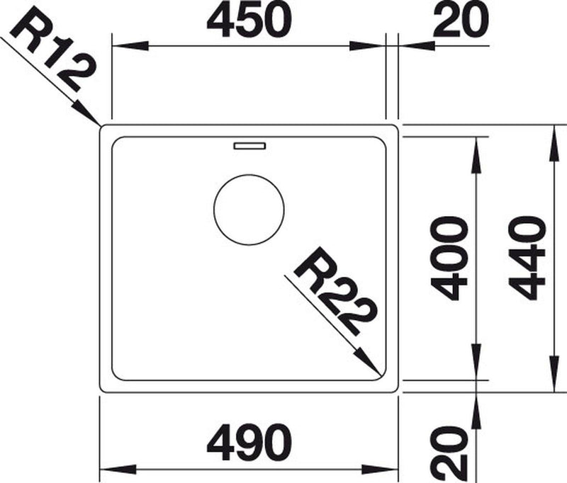 Blanco Andano 450-If Sink - Ideali