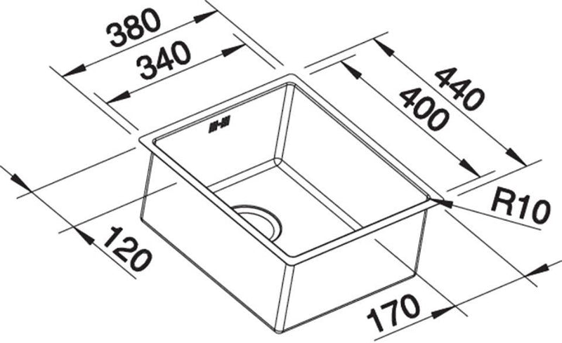 Blanco Claron 340-U Durinox® Sink - Ideali