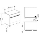 Smeg Range Cooker 90x60cm CPF92IMWH - Ideali