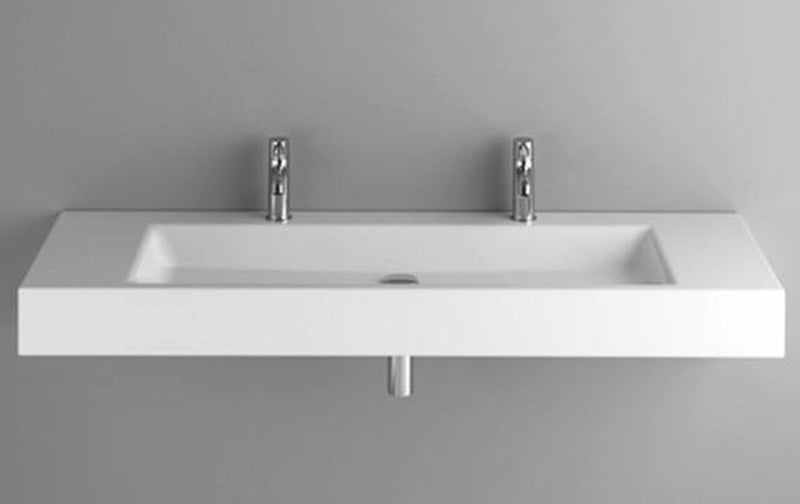 Bette Aqua Wall-Mounted Double Washbasin White - Ideali
