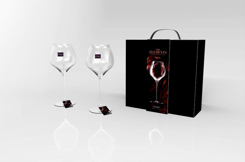 ELEMENTS EARTH HAND-MADE WINE GLASS 690ml (2 piece Pack)