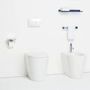 Kartell by Laufen Toilet Roll Holder, Including Storage Tray 'disc', Transparent Crystal - Ideali