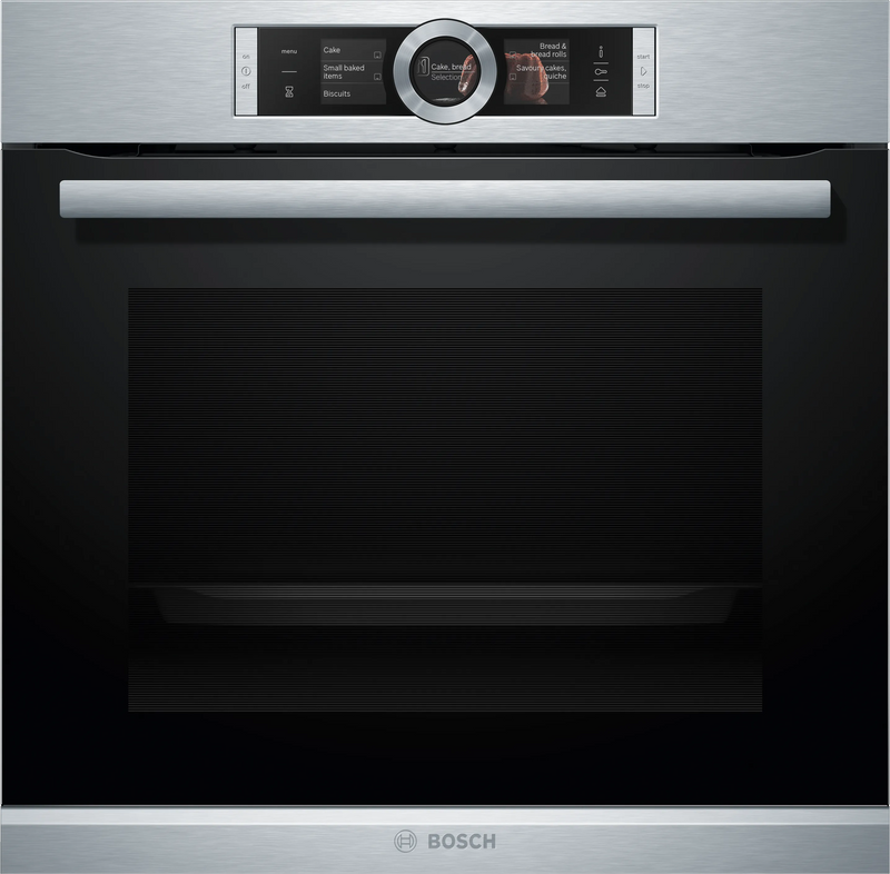 Bosch Series 8 Built-In Combi Steam Oven 60x60cm HSG636BS1 Stainless Steel