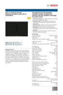 Bosch Serie 8 Induction Hob with Downdraft 80cm PXX875D67E - Ideali