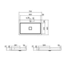 Alape Ab.Re Countertop Washbasin White, With Tap Hole - Ideali