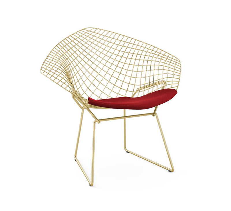 Bertoia Diamond Chair - Gold Base