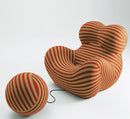 B&B Italia Up 2000 5_6 Armchair Striped