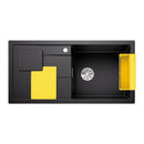 Blanco Sity Xl 6 S Sink Metallic Aluminium, Lava Grey Accessory Set - Ideali